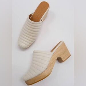 Beklina Ribbed Clog Off-White